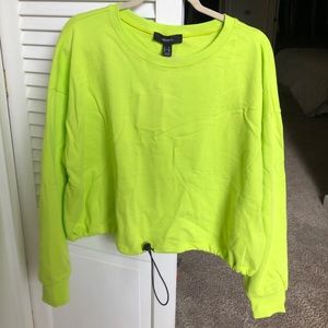 Neon Cropped Crewneck